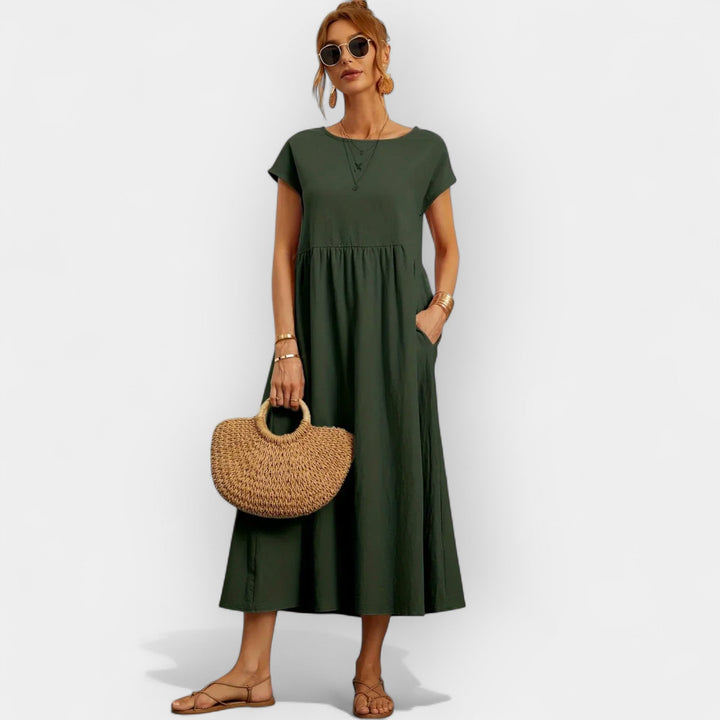 Cotton Dress with Pockets