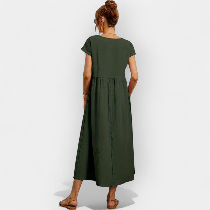 Cotton Dress with Pockets