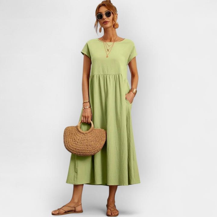 Cotton Dress with Pockets