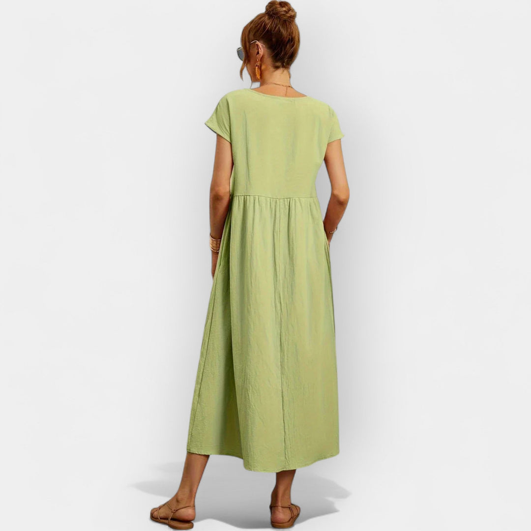 Cotton Dress with Pockets
