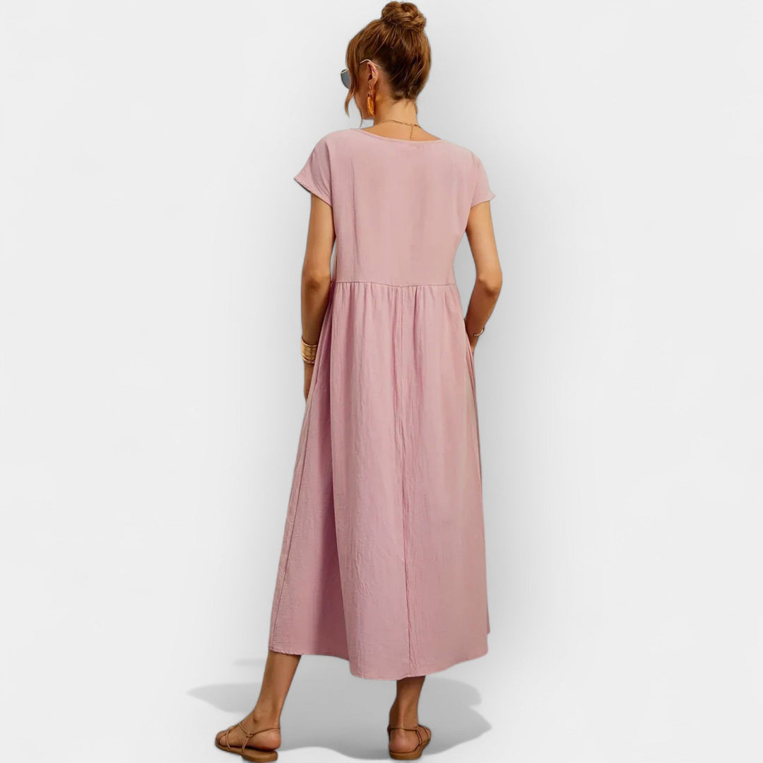 Cotton Dress with Pockets