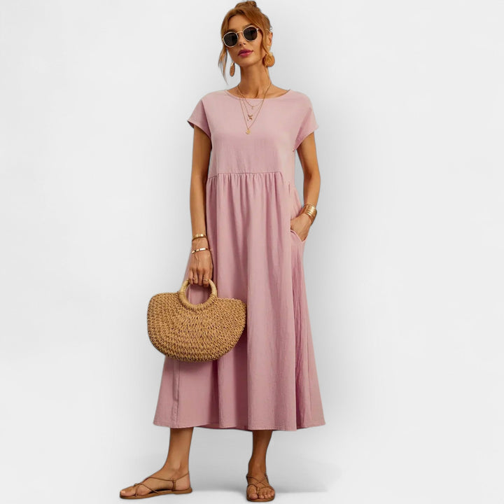 Cotton Dress with Pockets