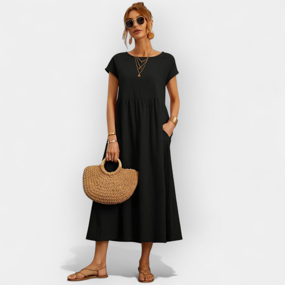 Cotton Dress with Pockets