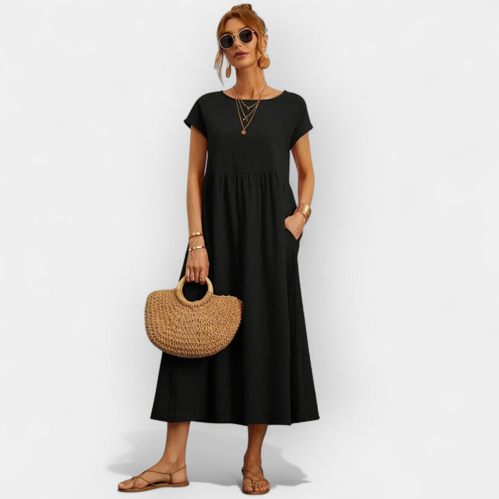 Cotton Dress with Pockets