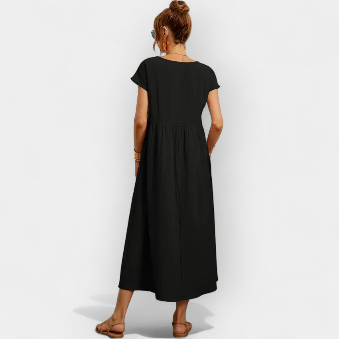 Cotton Dress with Pockets