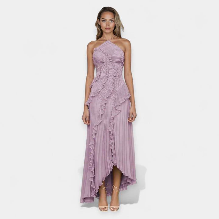 Dress with Adjustable Ruffles