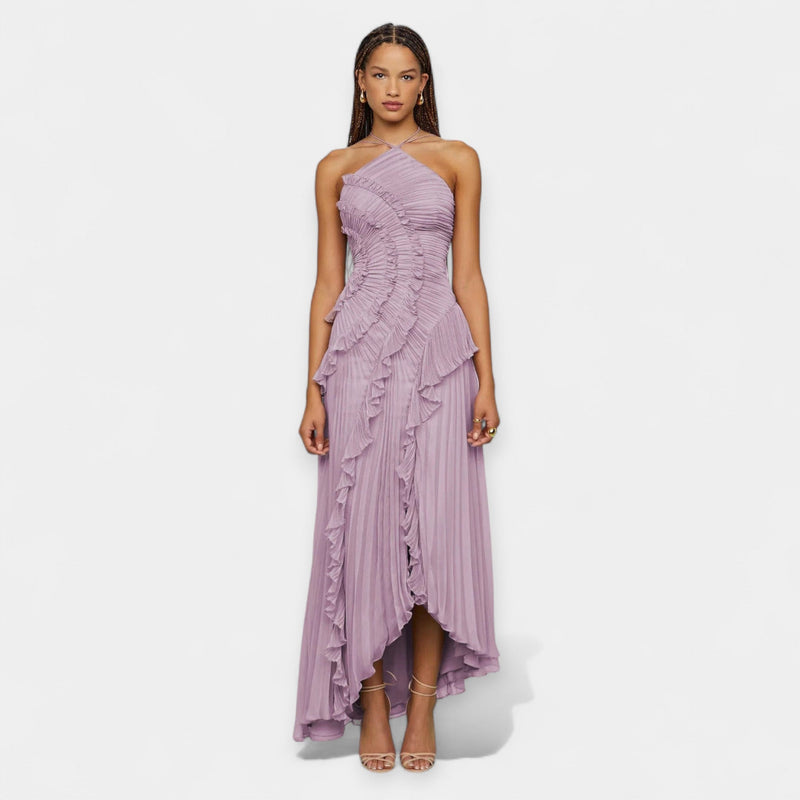 Dress with Adjustable Ruffles