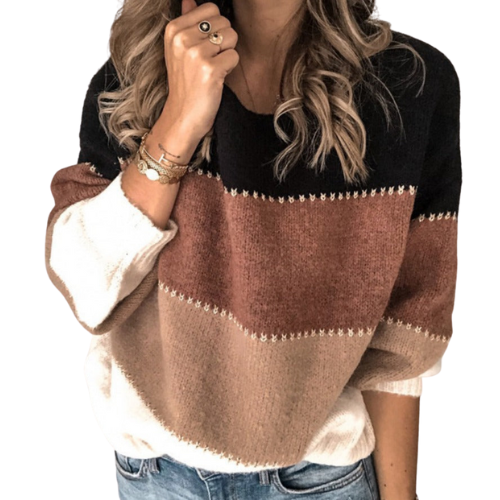 Erika - Comfortable Striped Sweater