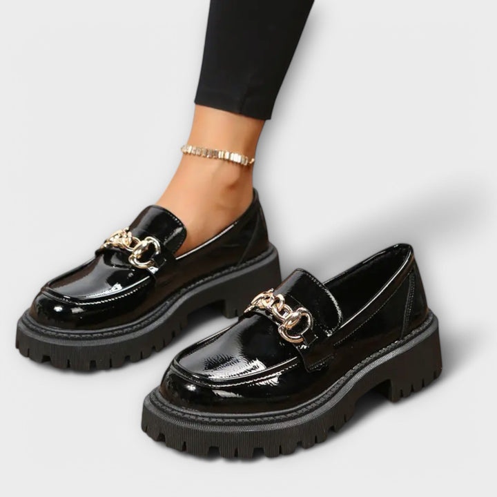 Women's Plateau Loafer Shoes with Wizard Style