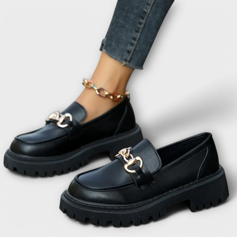Women's Plateau Loafer Shoes with Wizard Style