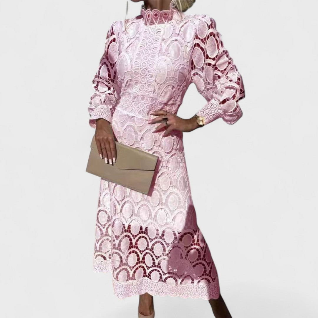 Elise - Shiny and Feminine Lace Dress