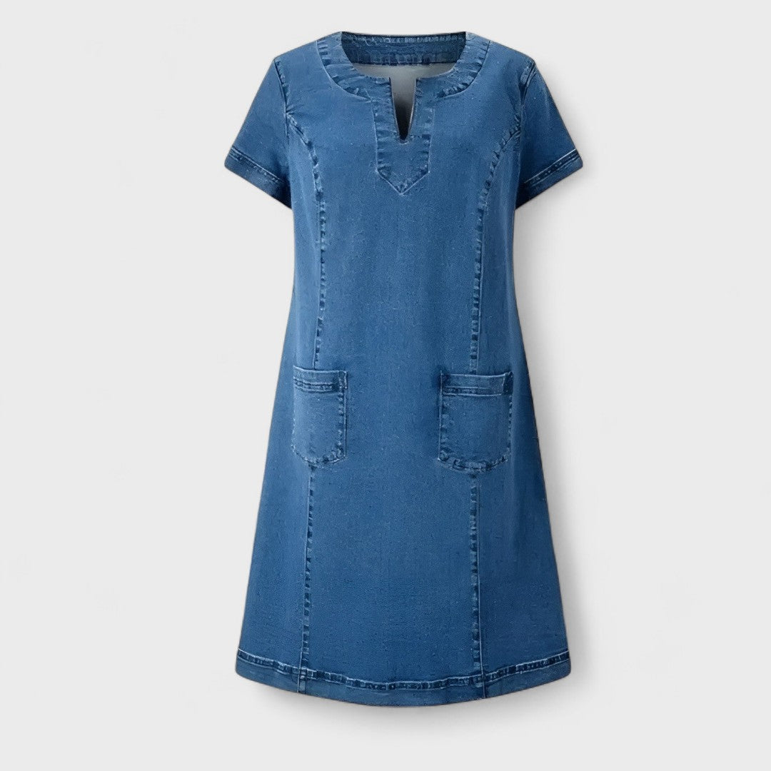 Julia – Denim Dress with Pockets