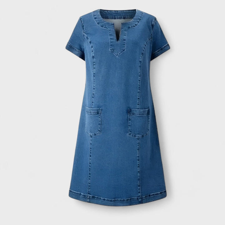 Julia – Denim Dress with Pockets