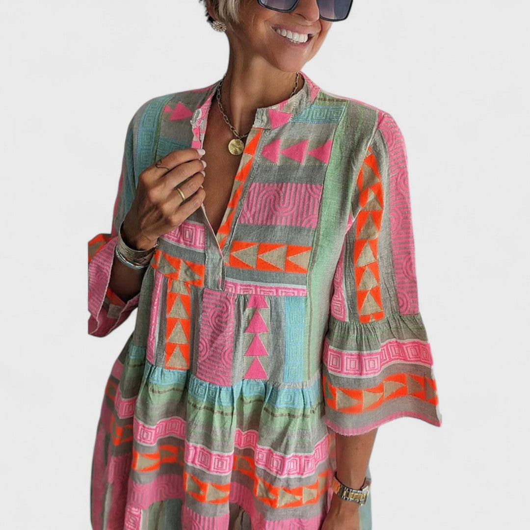 Juliane - Boho Ruffled Dress