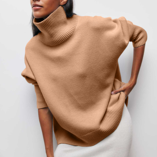 Katrielle - cozy pullover with high collar