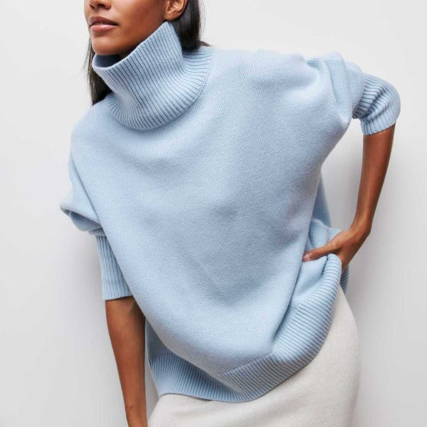 Katrielle - cozy pullover with high collar