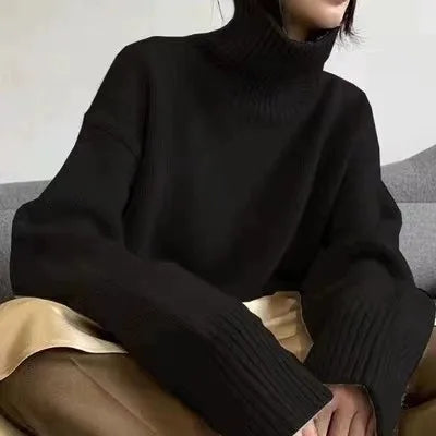 Zoey - Oversized Sweater with Turtleneck