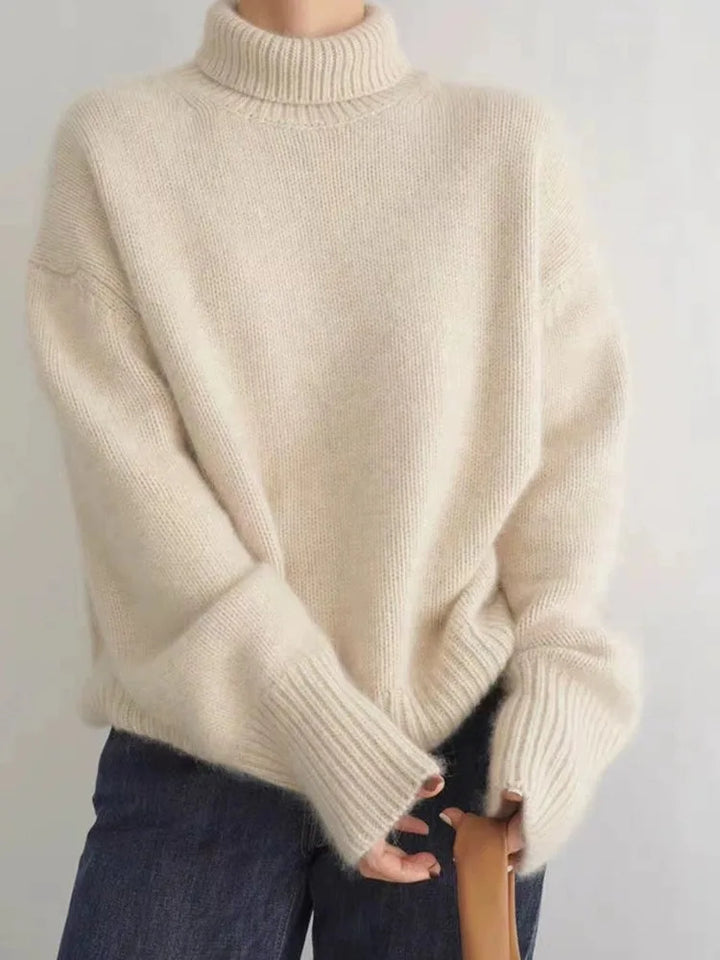 Zoey - Oversized Sweater with Turtleneck