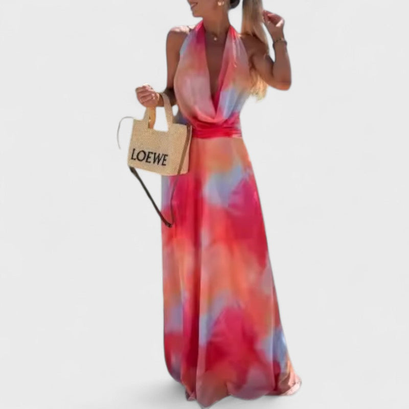 Riviera – Bright Halter Dress for Summer