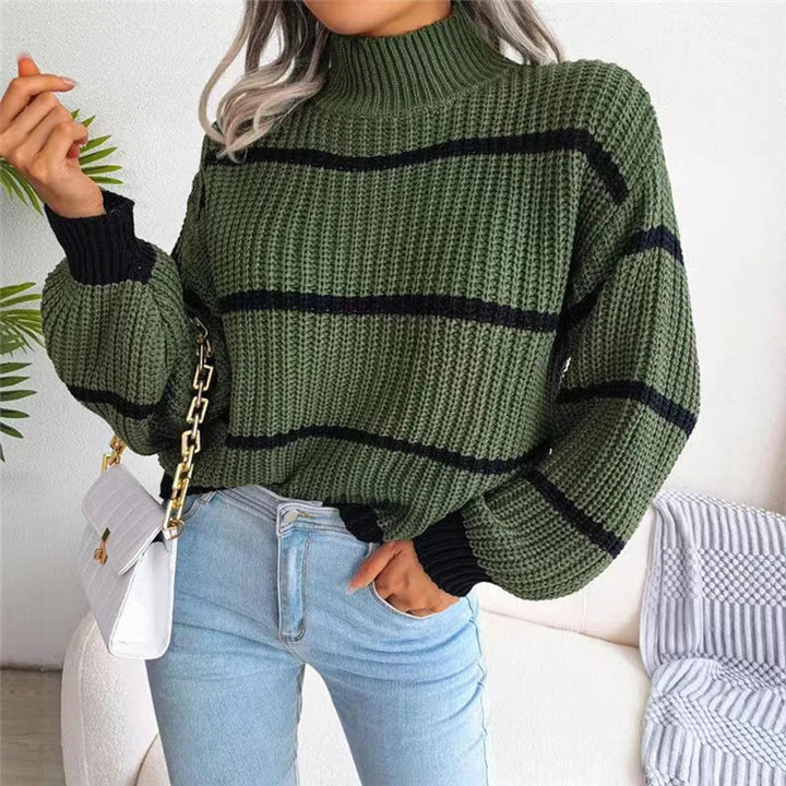 Sarah - High Neck Couture Sweater