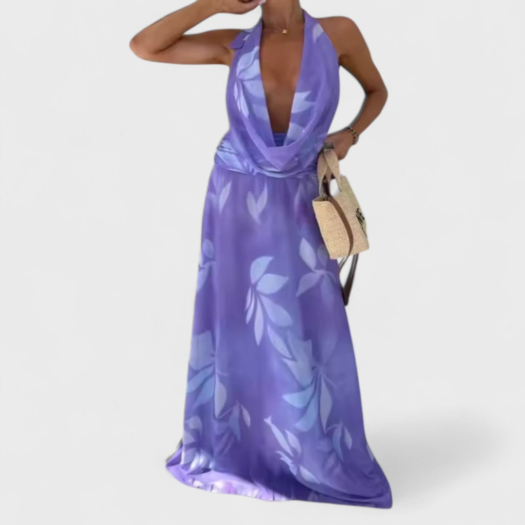 Riviera – Bright Halter Dress for Summer