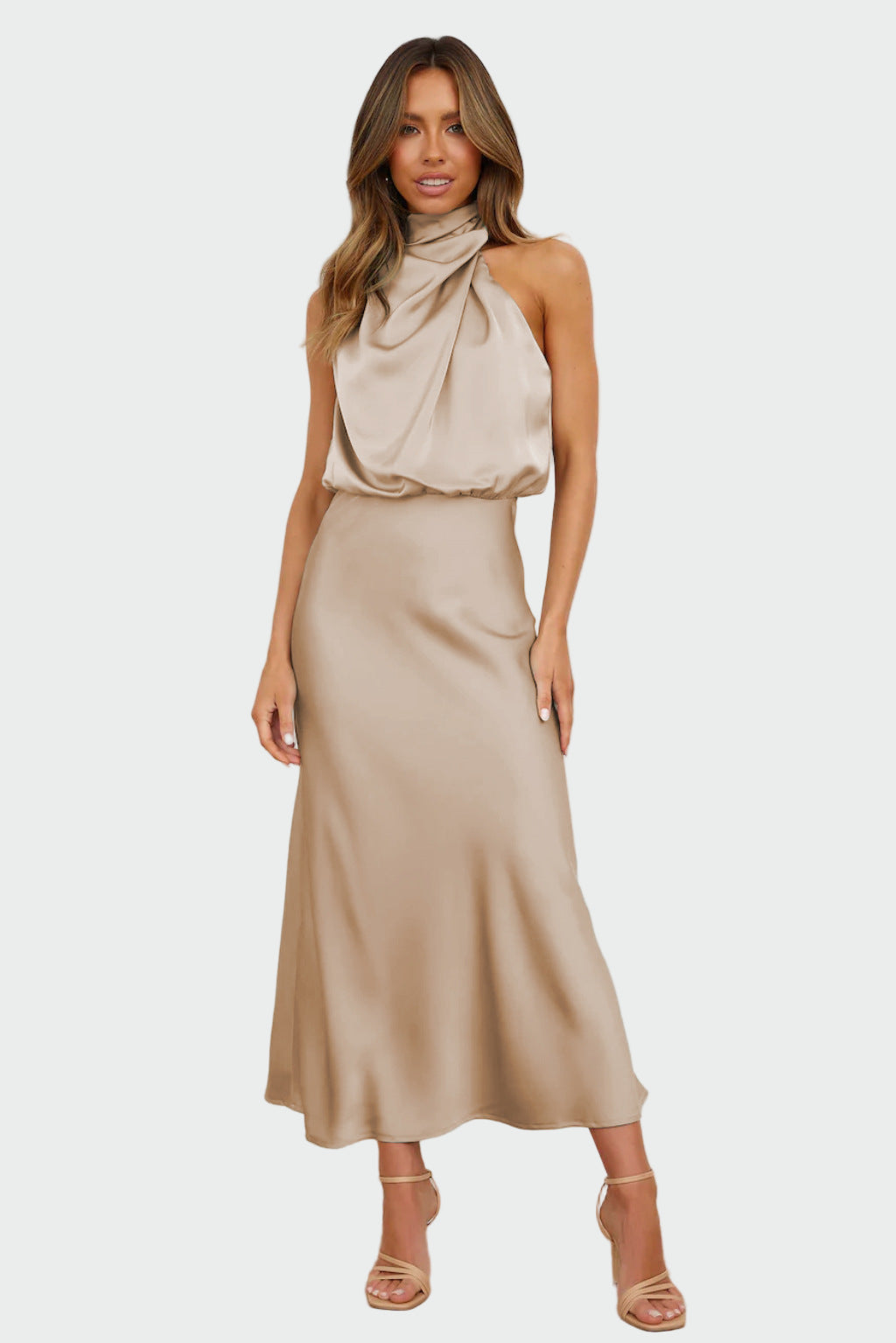 Elegant dress with open back