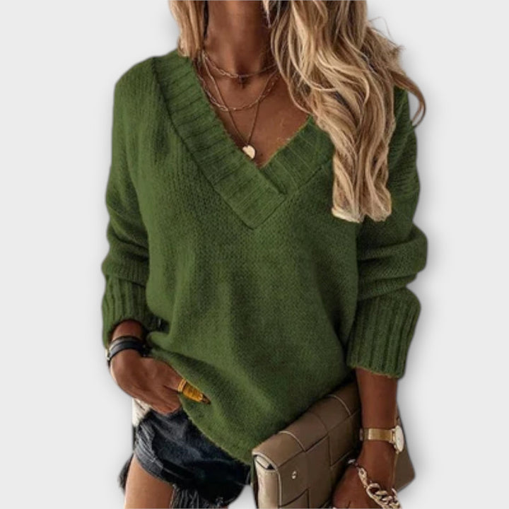 Jane - Soft V-Neck Pullover