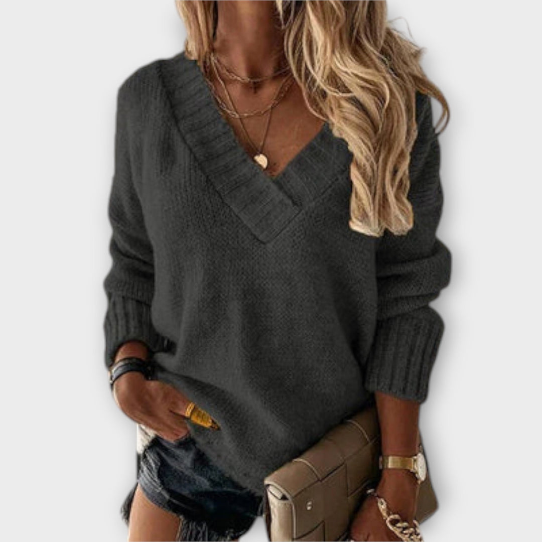 Jane - Soft V-Neck Pullover