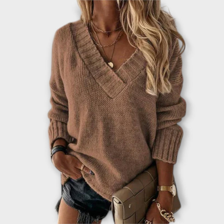 Jane - Soft V-Neck Pullover
