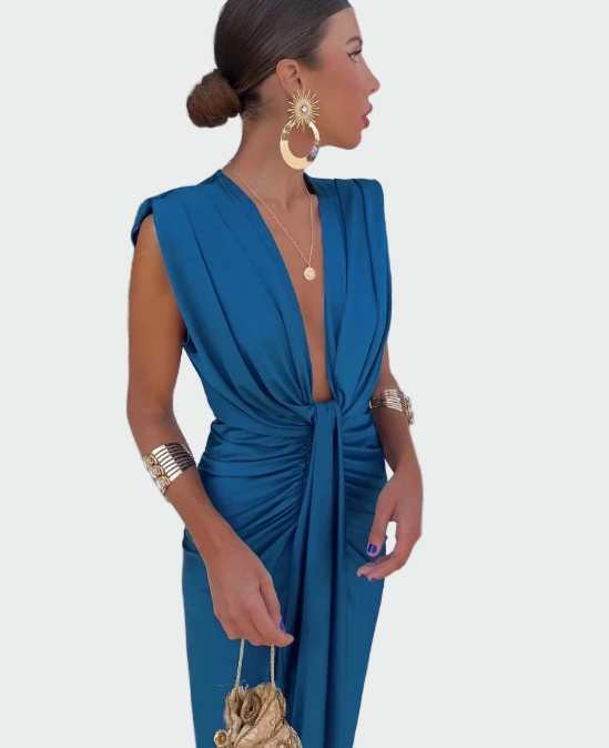 Airy Pleated Dress