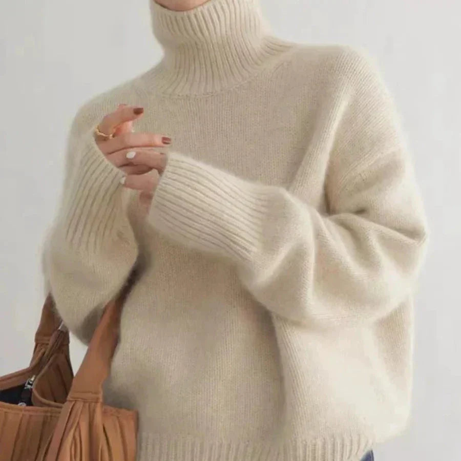 Zoey - Oversized Sweater with Turtleneck