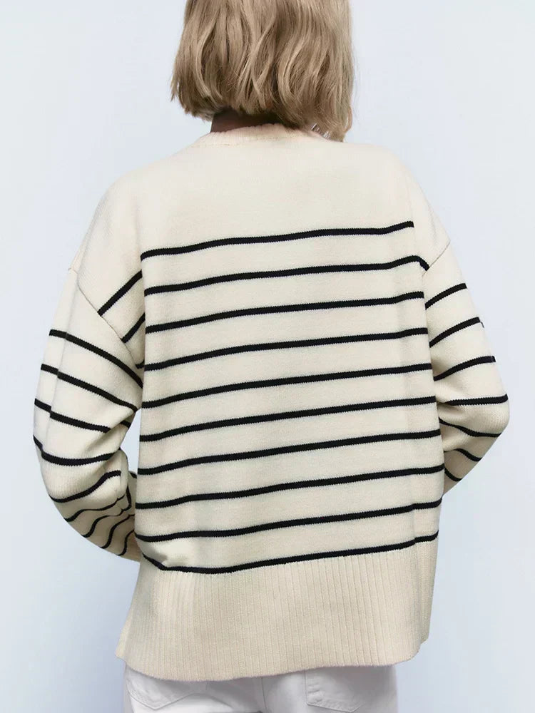 Louise - Striped Couture Sweater