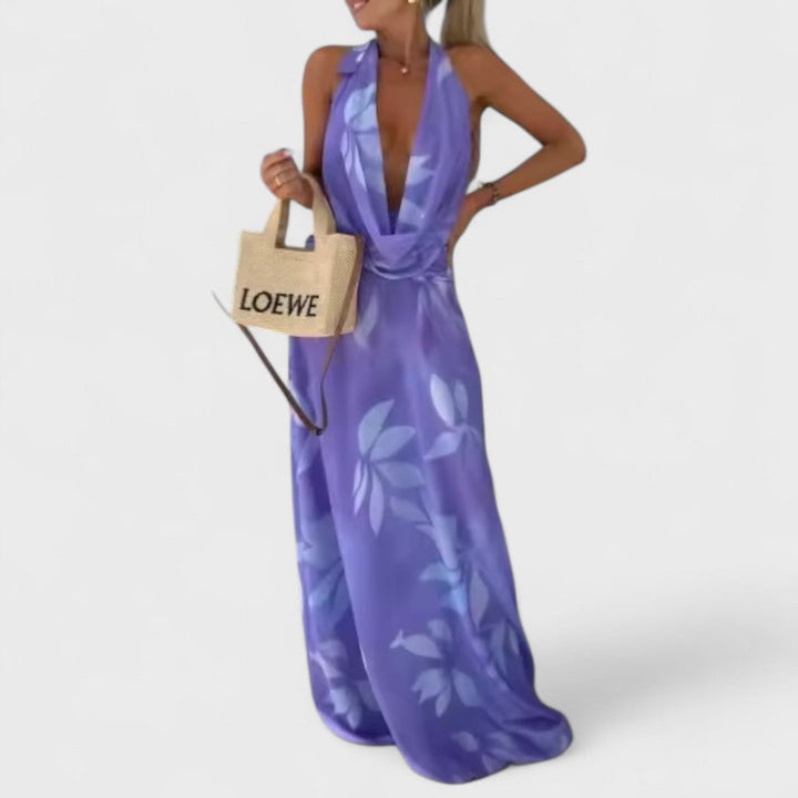 Riviera – Bright Halter Dress for Summer