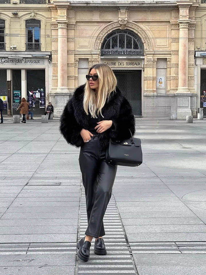 Jenna Synthetic Fur Coat