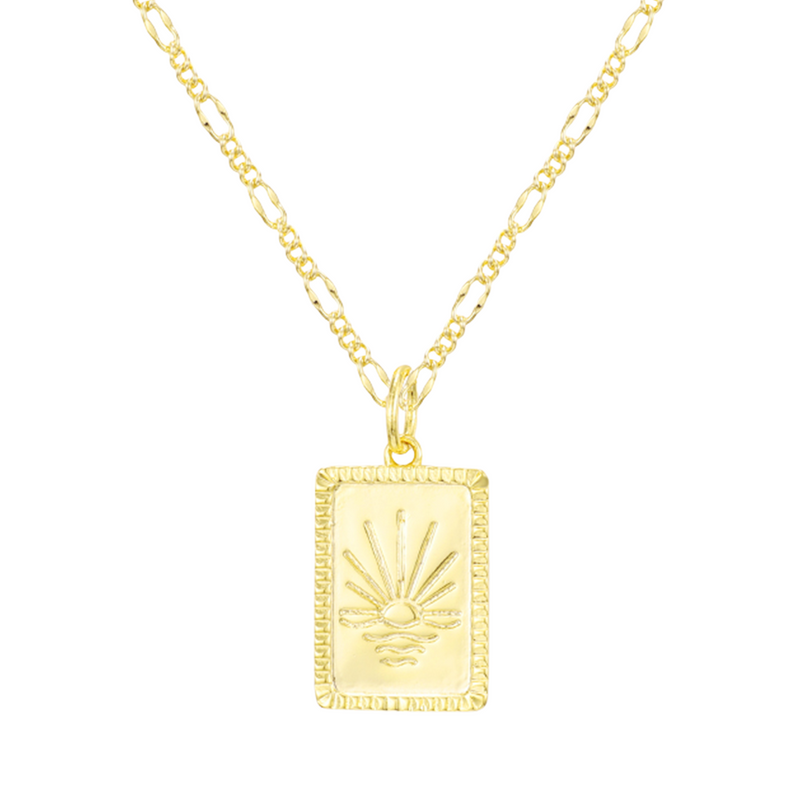 Necklace with Sun Design
