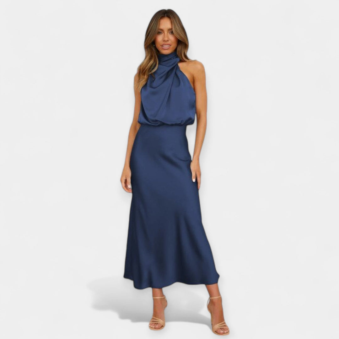 Maxi Dress with Off-Shoulder