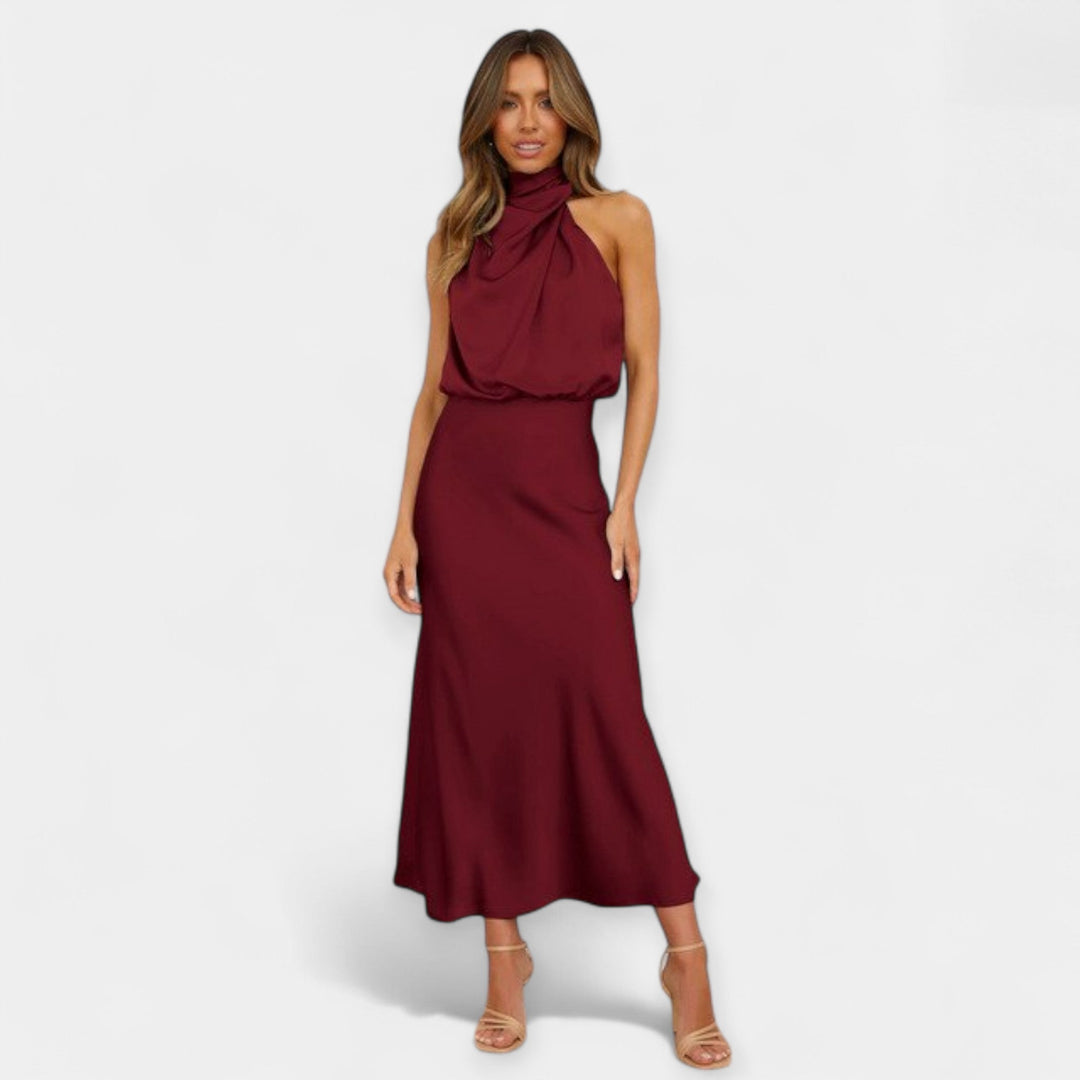 Maxi Dress with Off-Shoulder