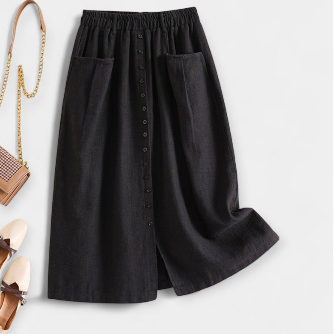Midi skirt with vintage