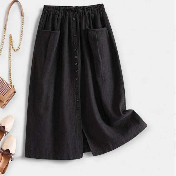 Midi skirt with vintage