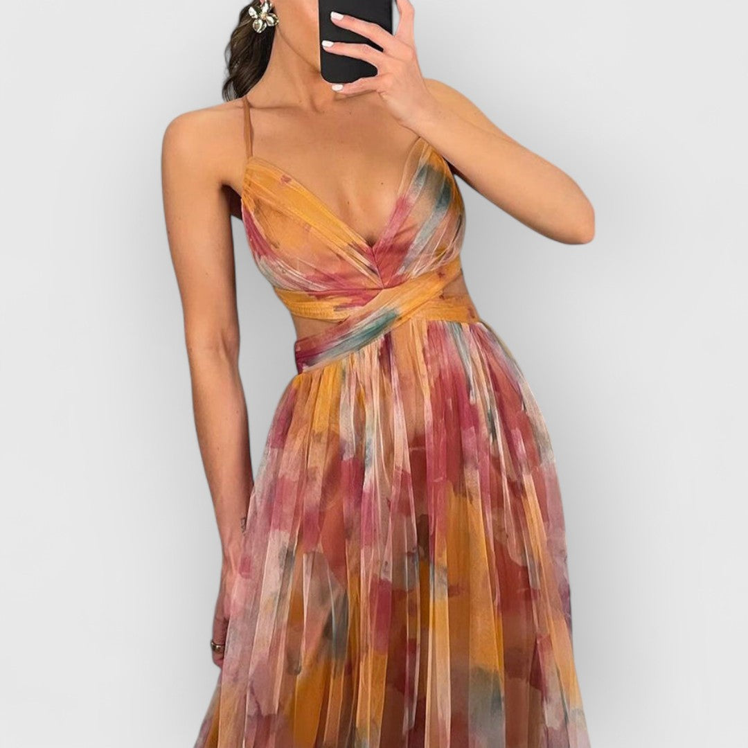 Verity - Long Dress with Floral Print