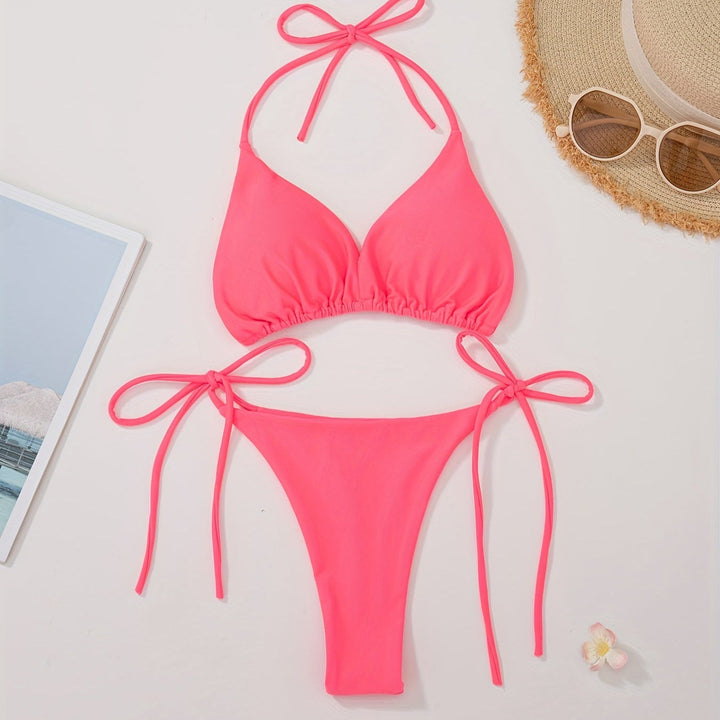 Bikini with Halterneck and V-Cut