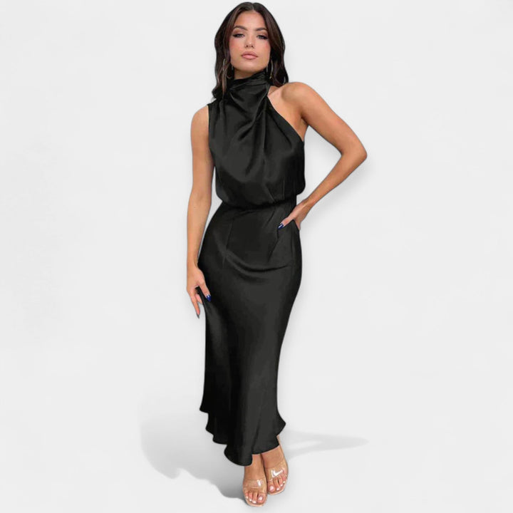 Maxi Dress with Off-Shoulder