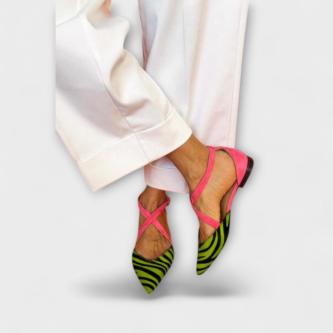 Rosa Kraft Zebra Flats