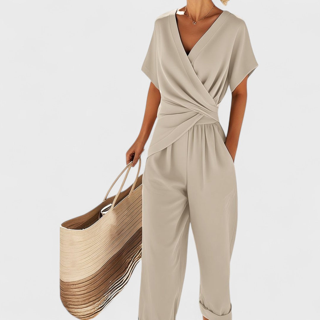 Celira - Summer Jumpsuit with Wrap Look
