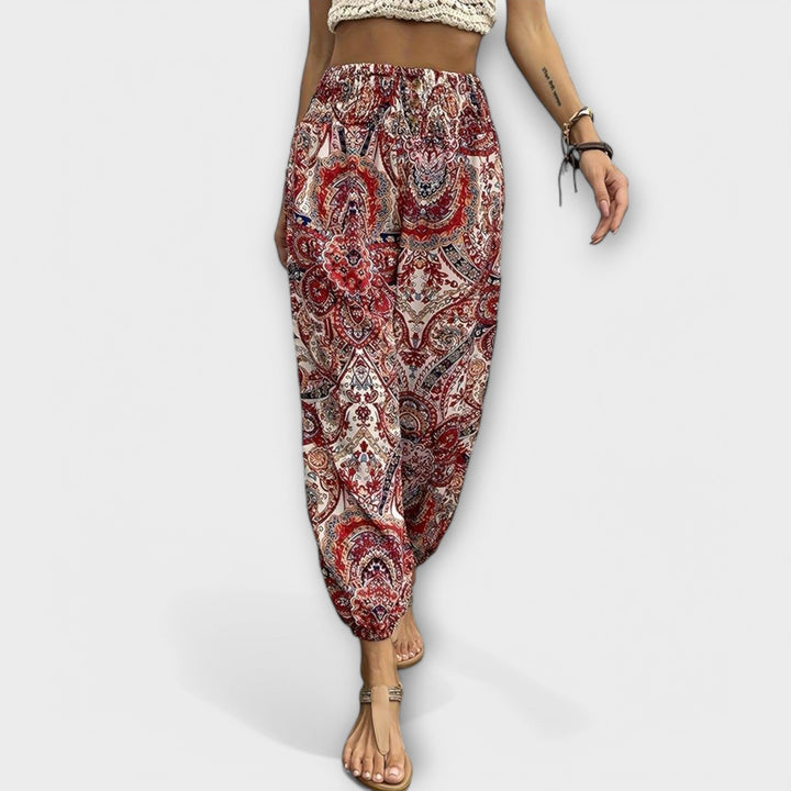 Pants with Folkloric Pattern