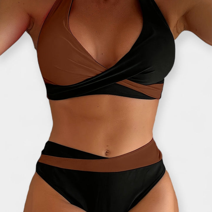 Bikini with Cross Neck
