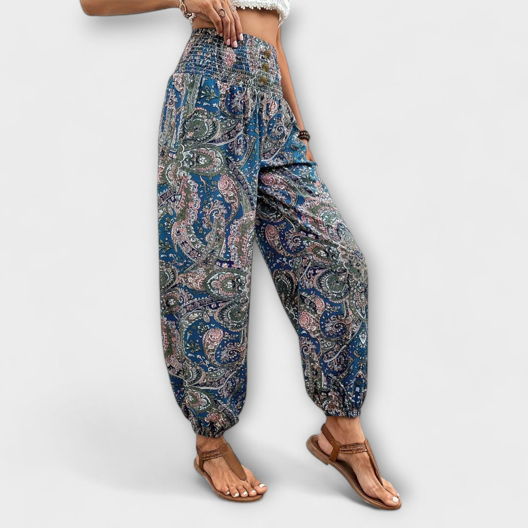 Pants with Folkloric Pattern