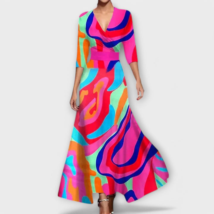 Alma - Elegant women's dress with sleeve design