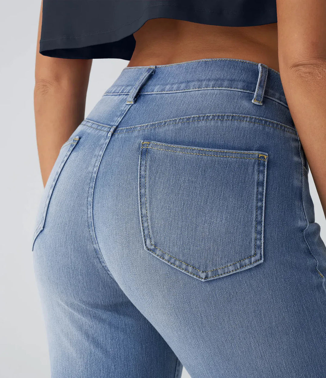 Elastic and Comfortable High-Waisted Pants