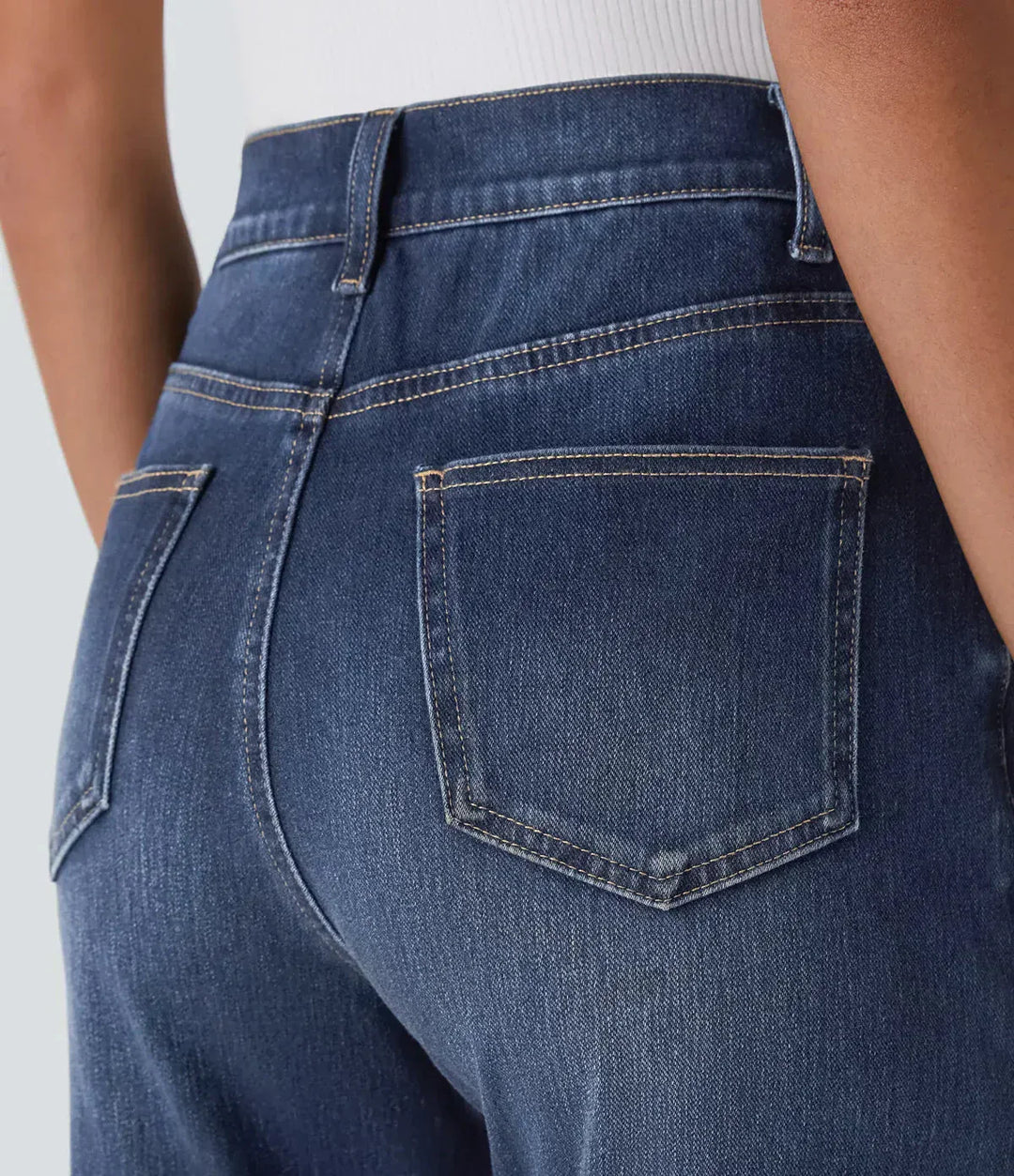 Elastic and Comfortable High-Waisted Pants